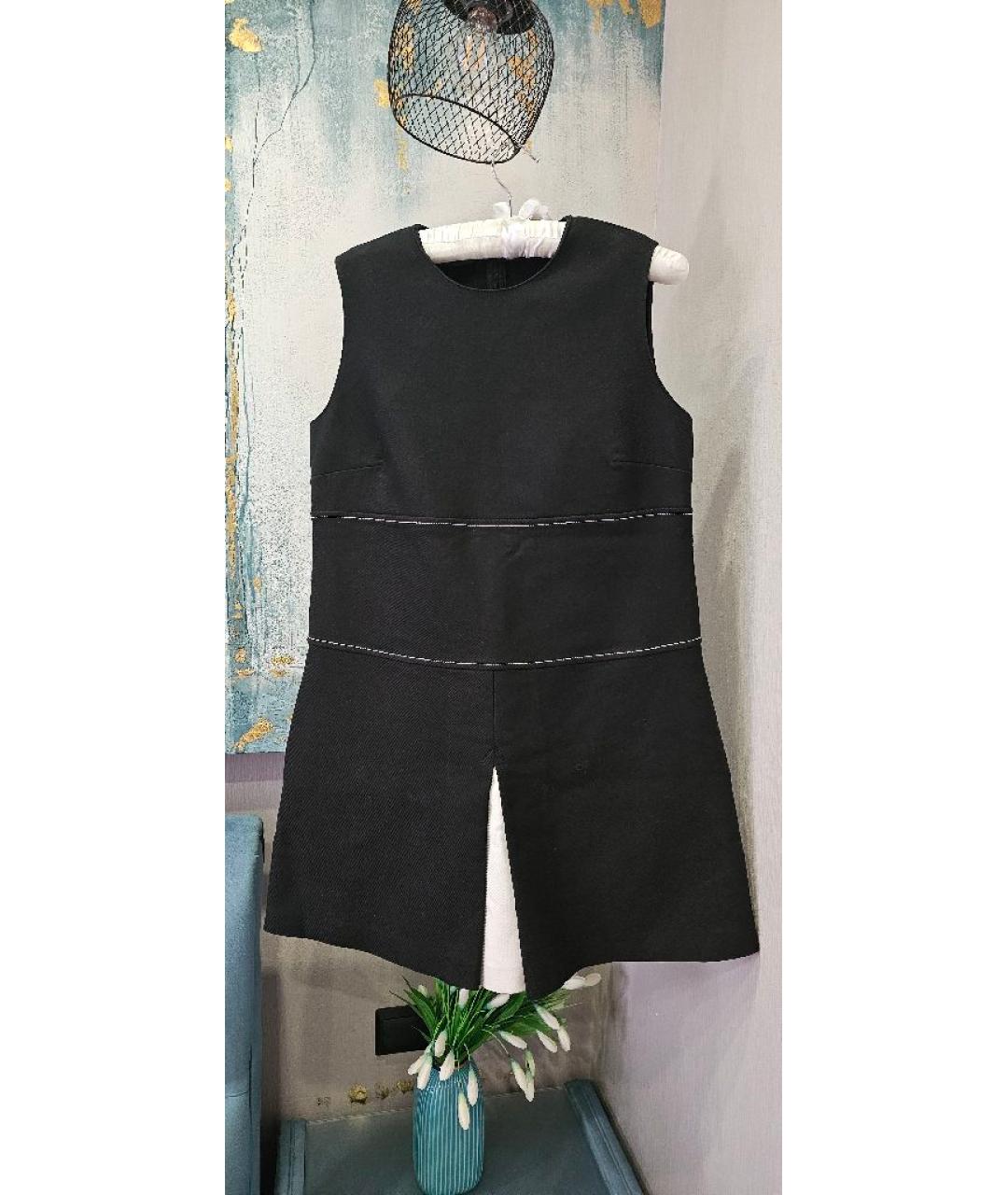 RED VALENTINO Темно-синее хлопковое платье, фото 8