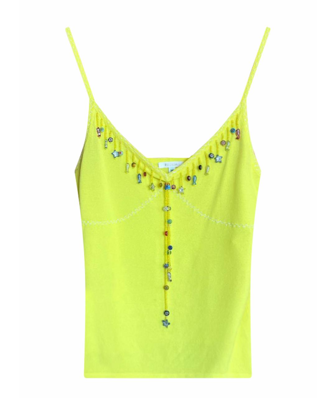 ESCADA Желтая вискозная блузы, фото 1