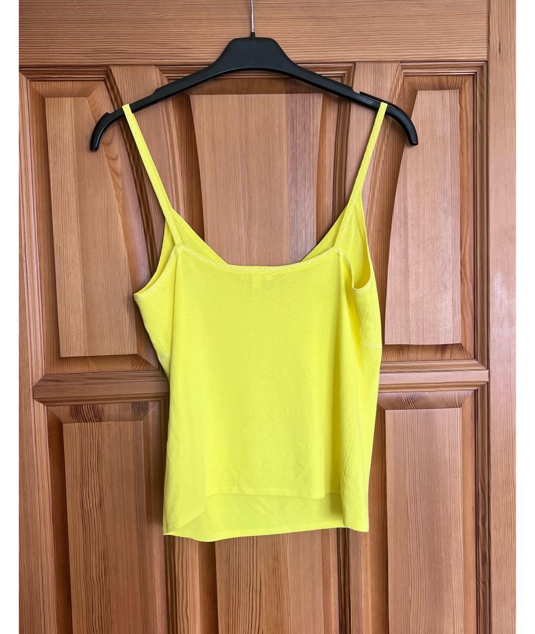 ESCADA Желтая вискозная блузы, фото 2