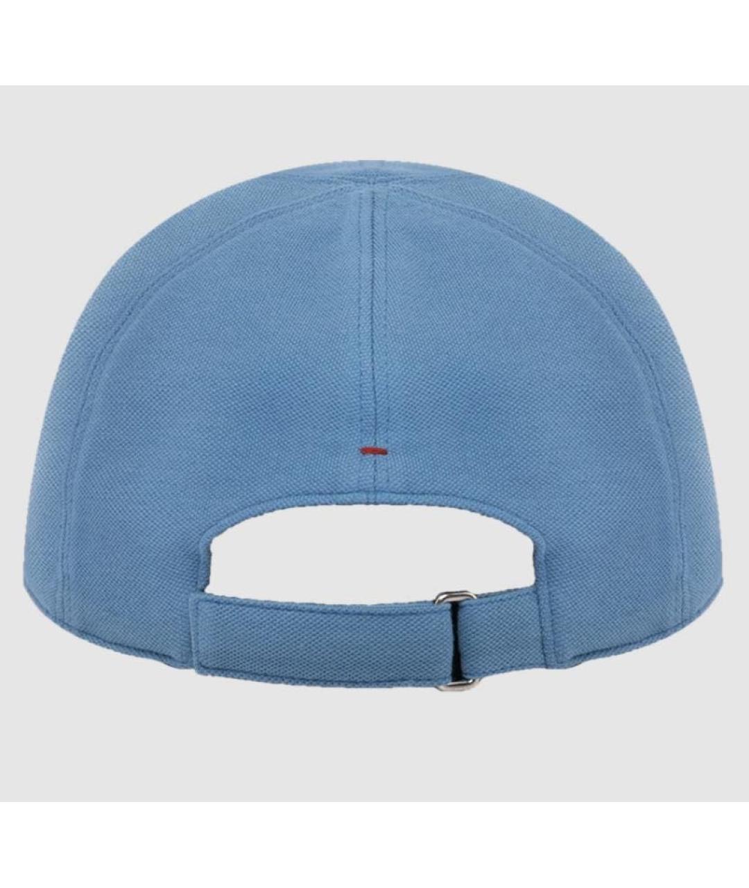 LORO PIANA Голубая хлопковая кепка/бейсболка, фото 3