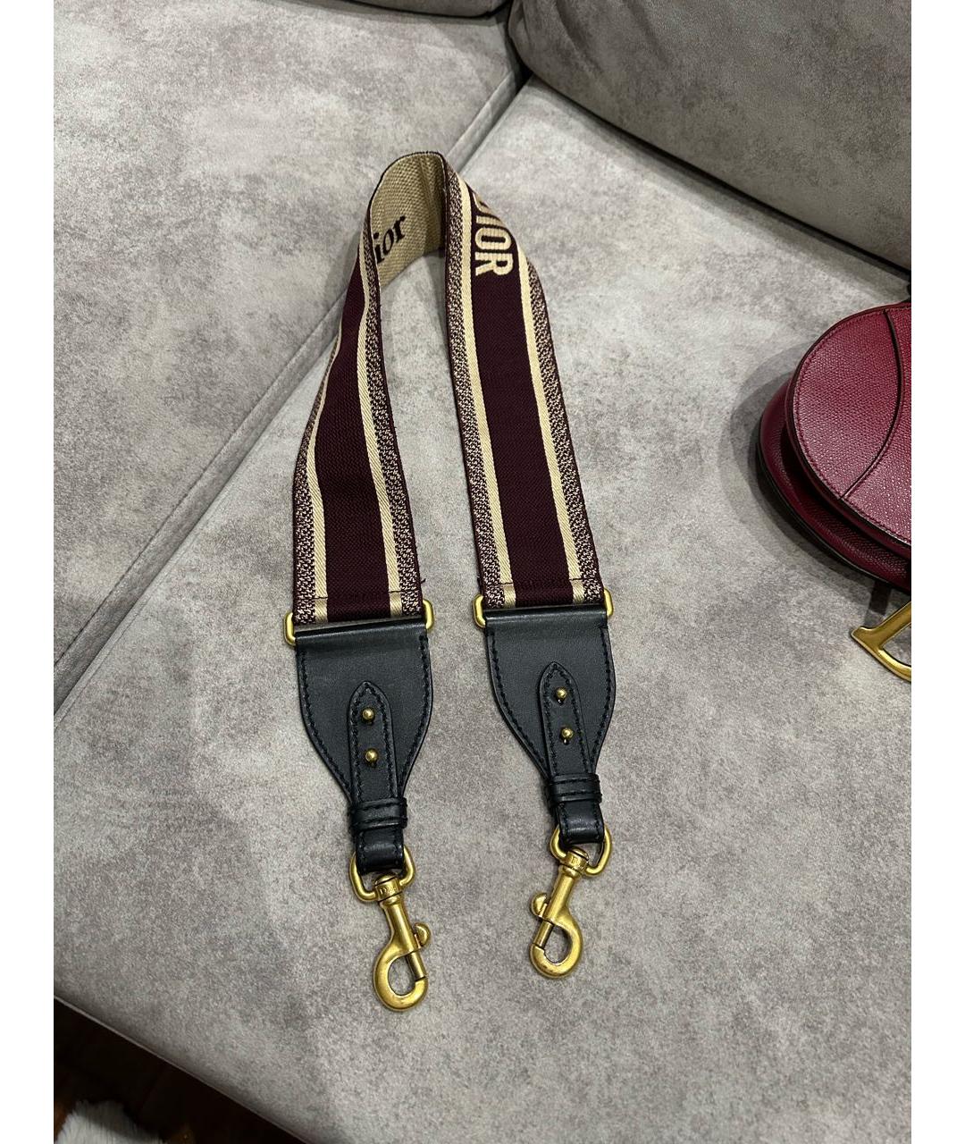 CHRISTIAN DIOR Бордовая сумка с короткими ручками, фото 8