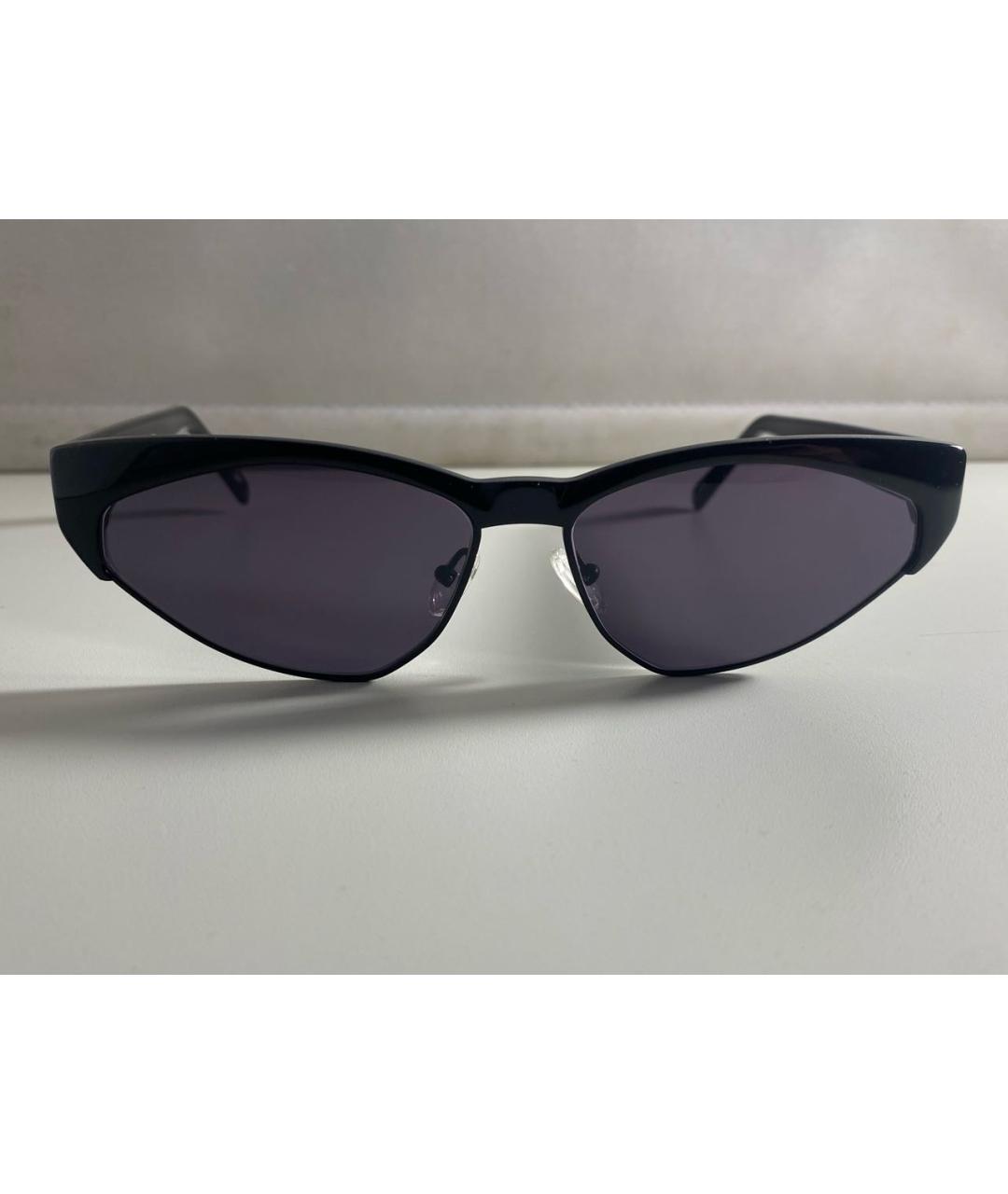 ANDY WOLF EYEWEAR Черные пластиковые солнцезащитные очки, фото 5