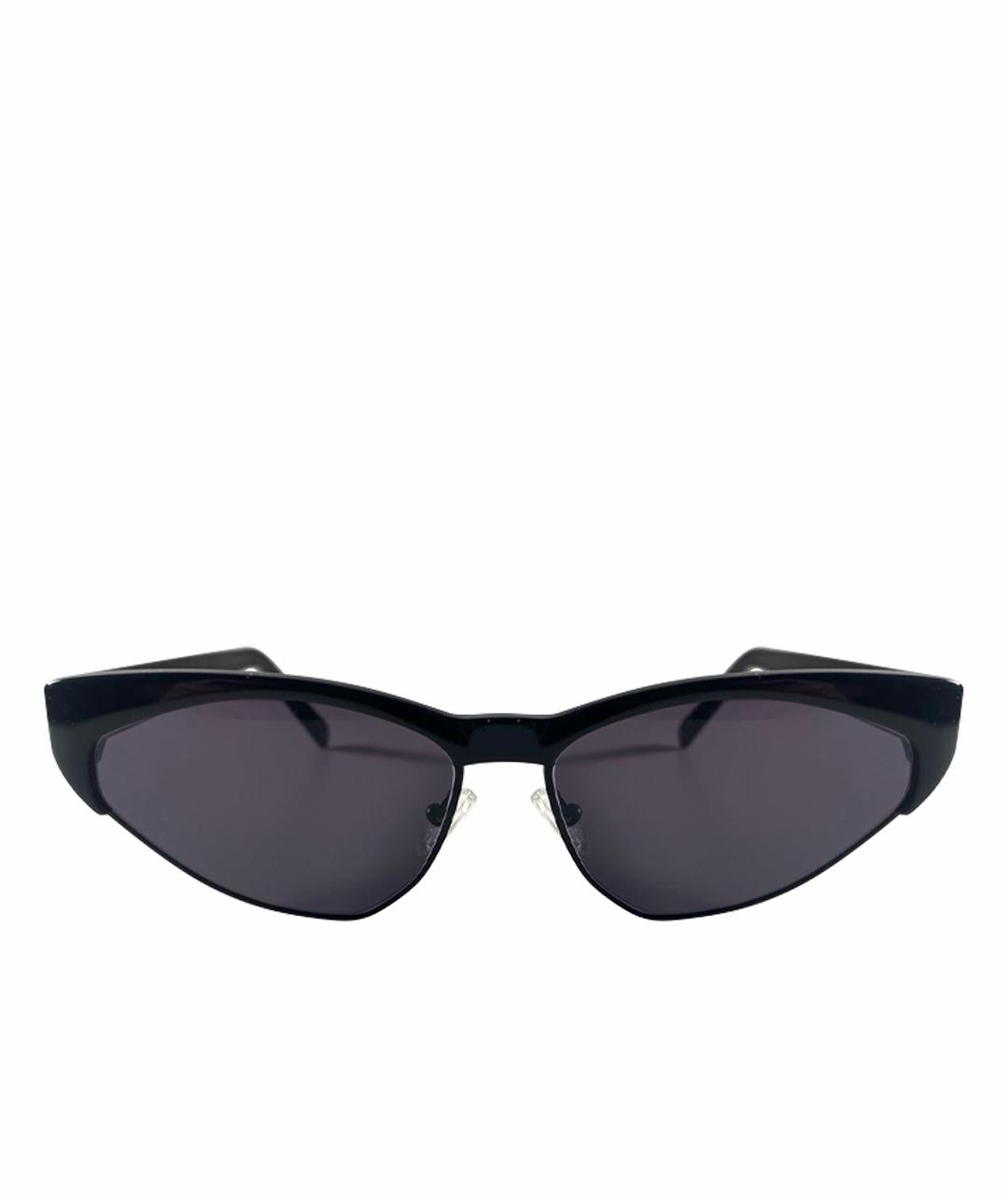 ANDY WOLF EYEWEAR Черные пластиковые солнцезащитные очки, фото 1