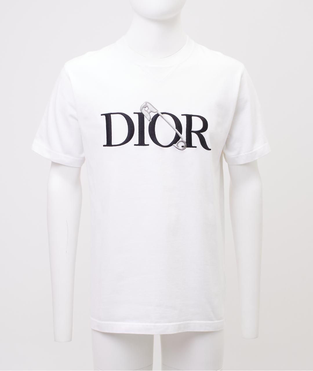 CHRISTIAN DIOR Белая хлопковая футболка, фото 6