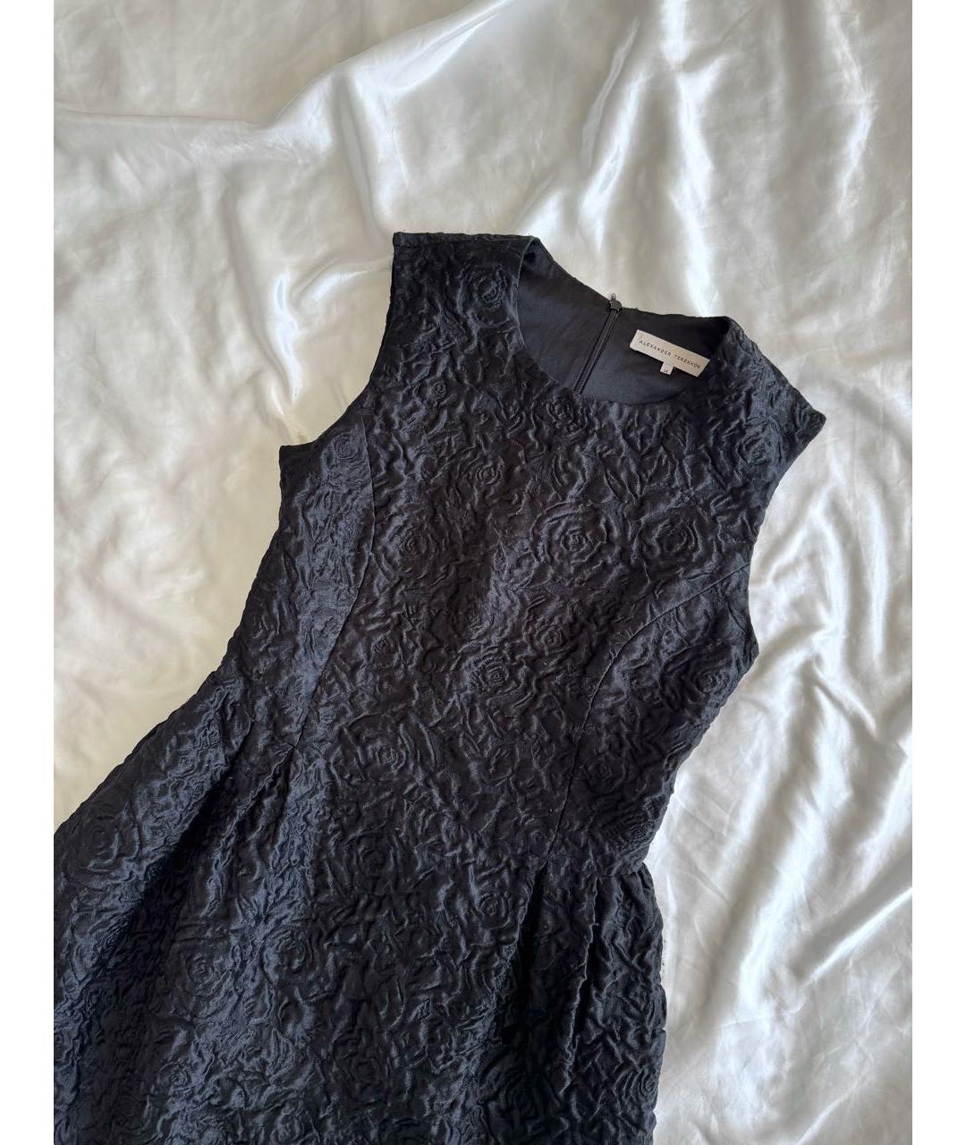 ALEXANDER TEREKHOV Черное синтетическое повседневное платье, фото 2