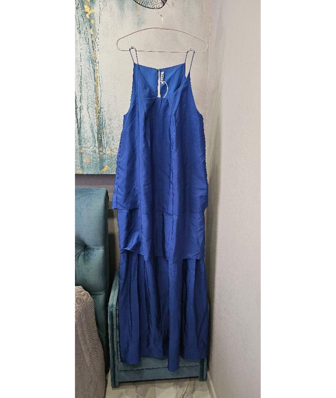 ACNE STUDIOS Синее шелковое платье, фото 10