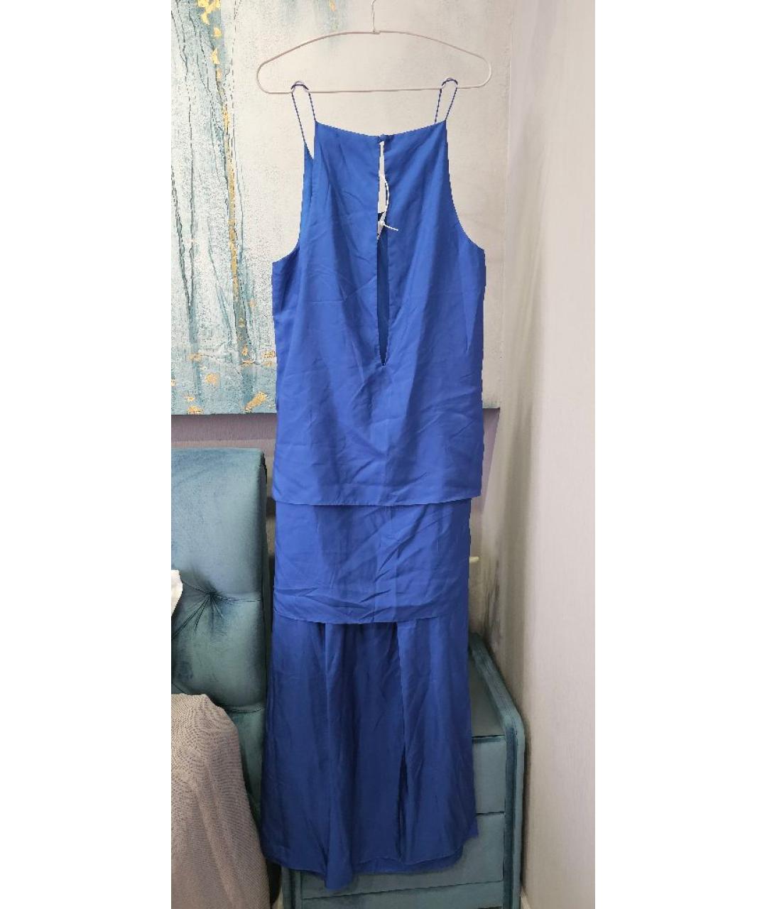 ACNE STUDIOS Синее шелковое платье, фото 2