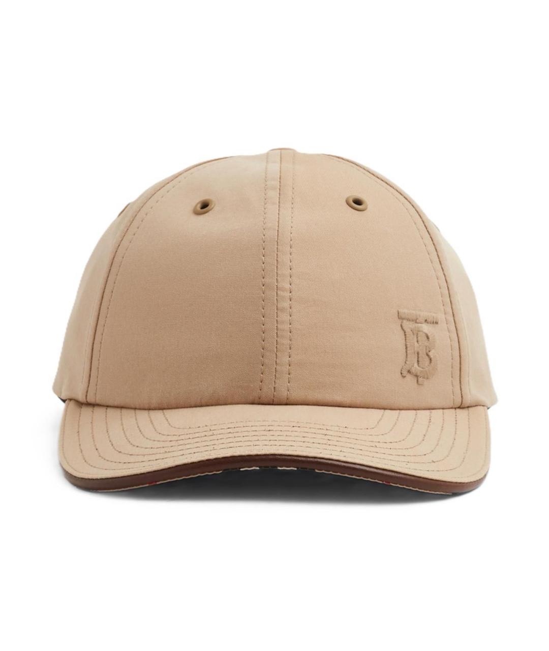 BURBERRY Бежевая хлопковая кепка/бейсболка, фото 3