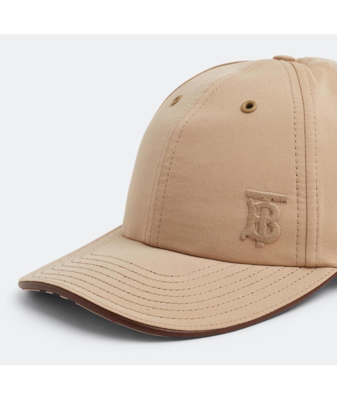 BURBERRY Бежевая хлопковая кепка/бейсболка, фото 2