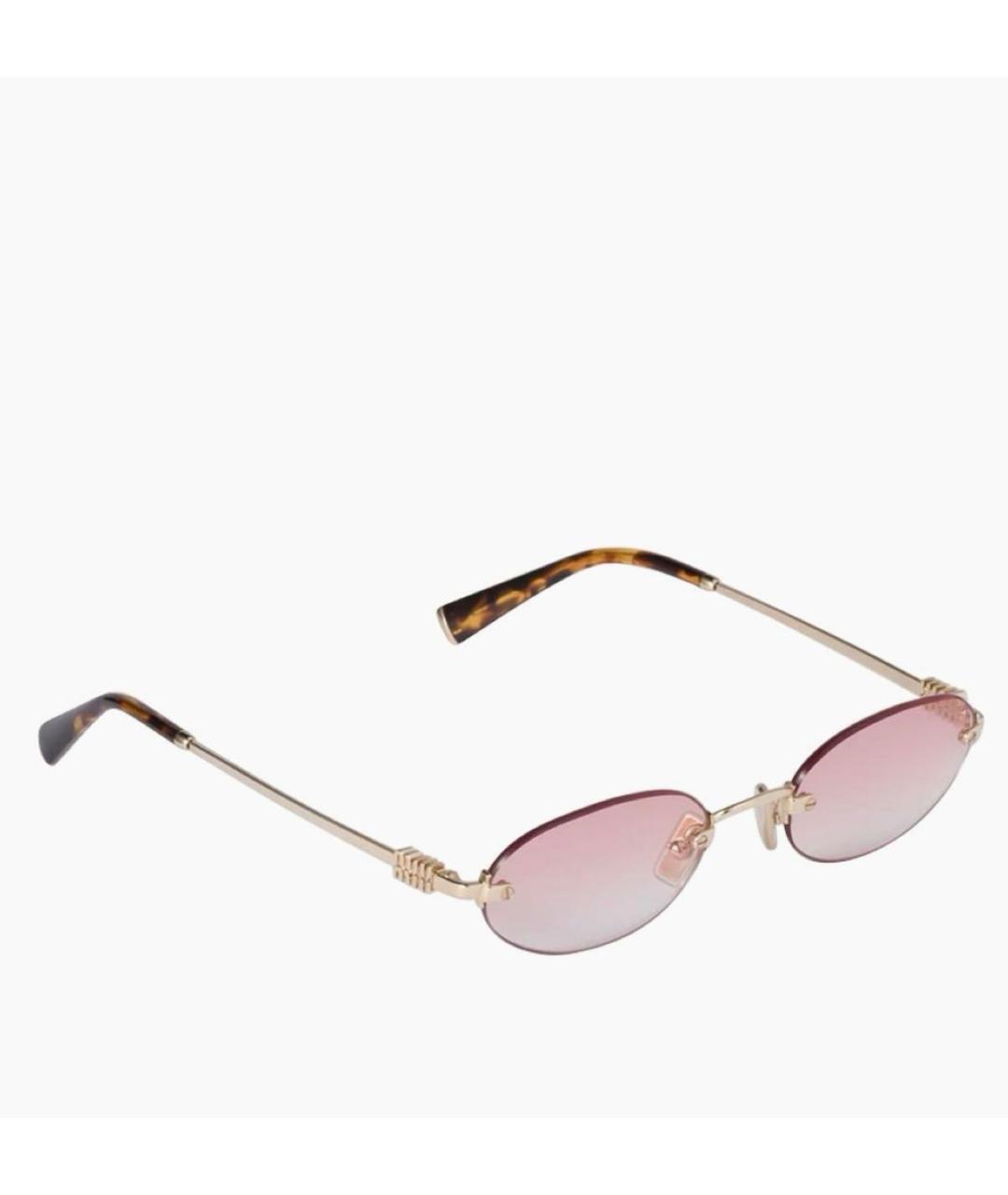 MIU MIU Розовые солнцезащитные очки, фото 2