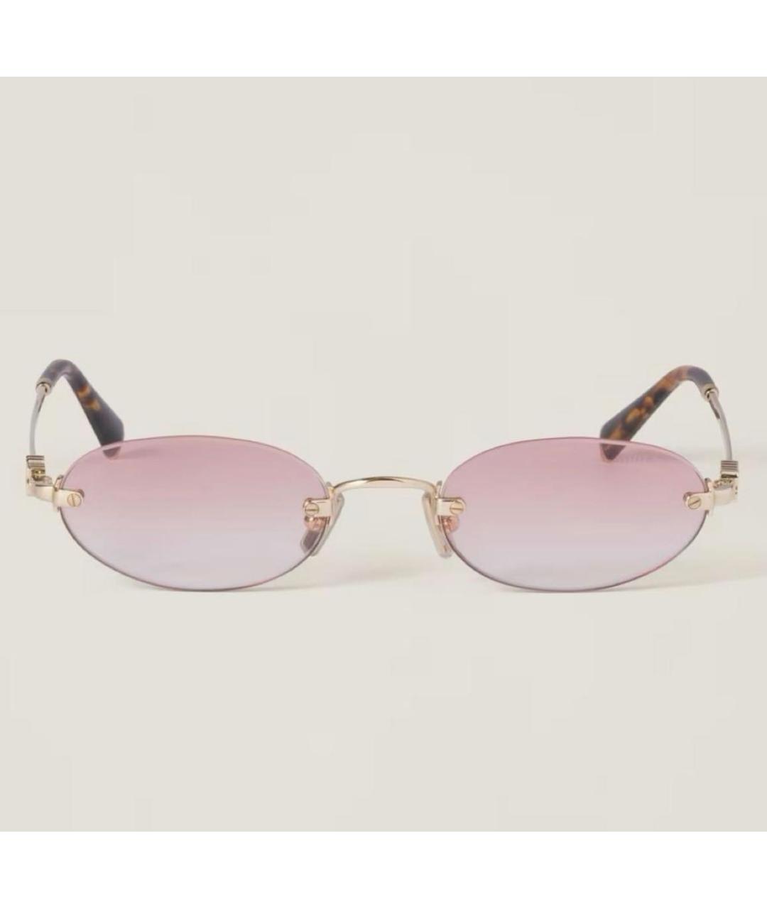 MIU MIU Розовые солнцезащитные очки, фото 5