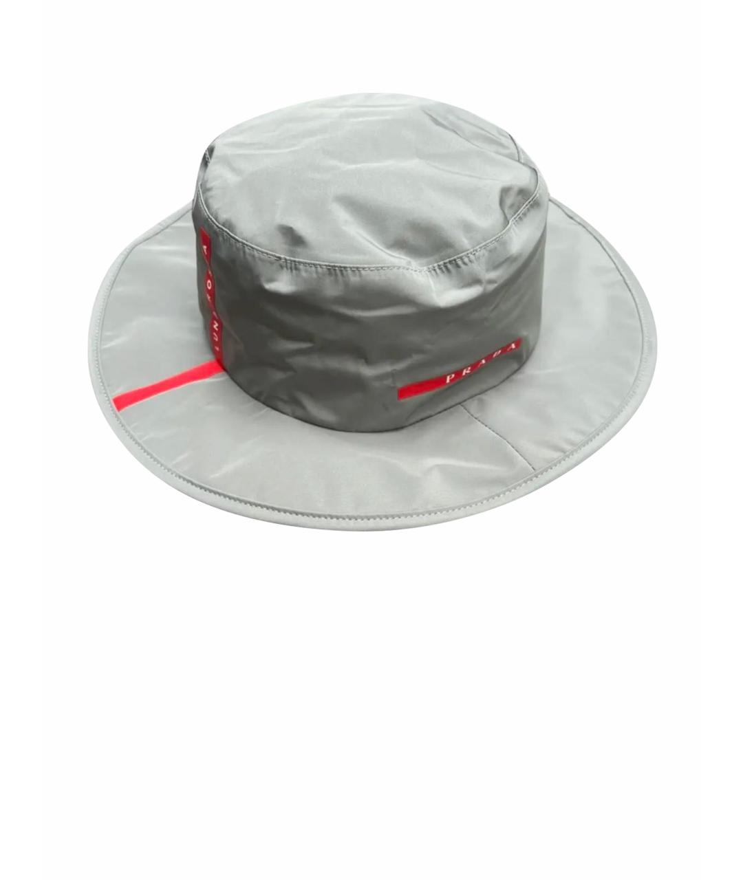 PRADA Серая синтетическая шляпа, фото 1