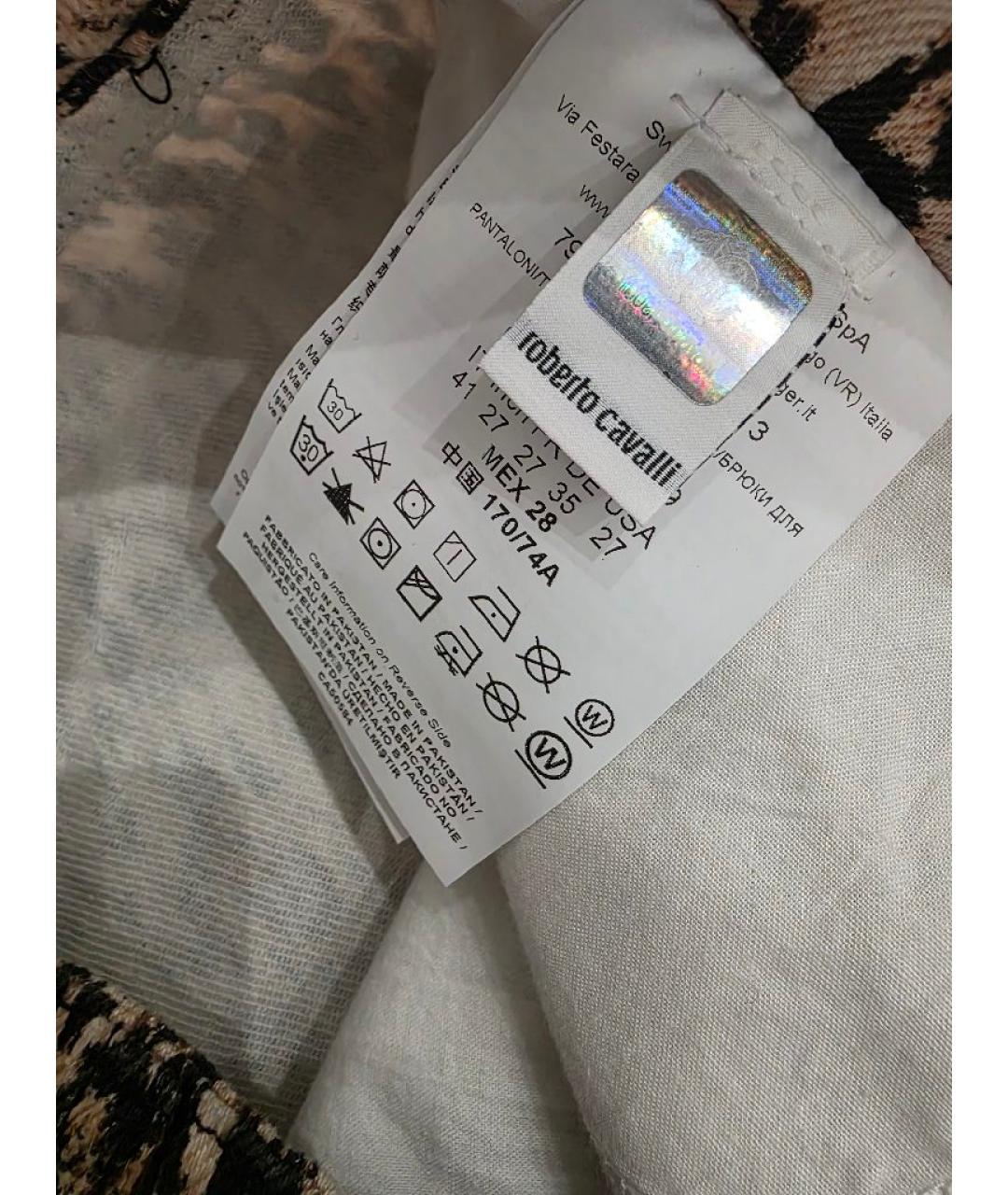 JUST CAVALLI Хлопковые прямые джинсы, фото 7