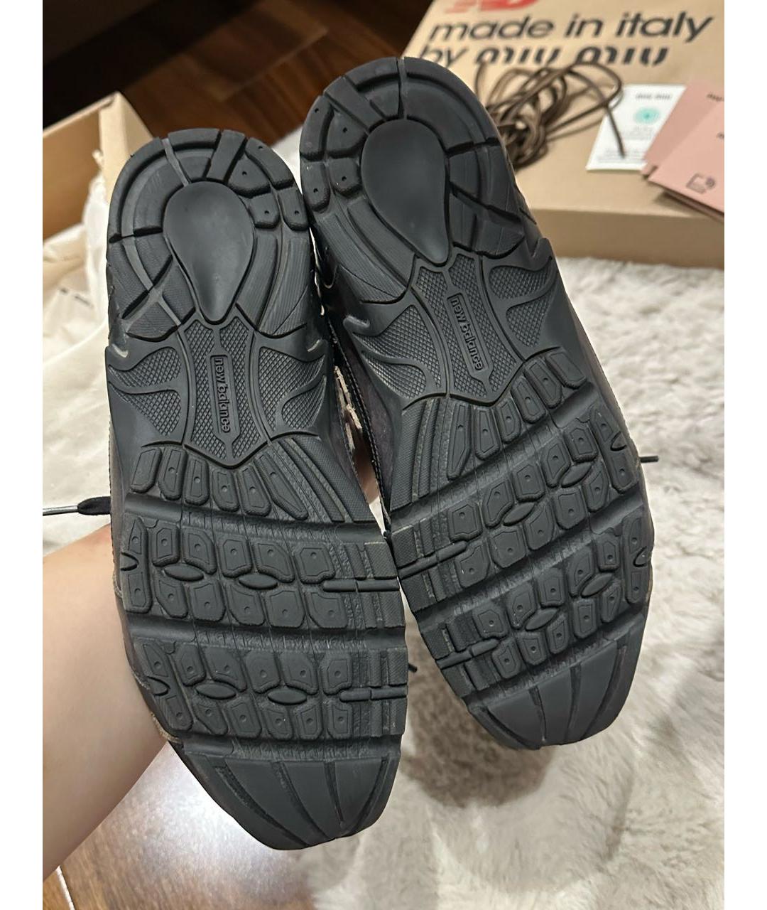 MIU MIU Коричневые кроссовки, фото 6