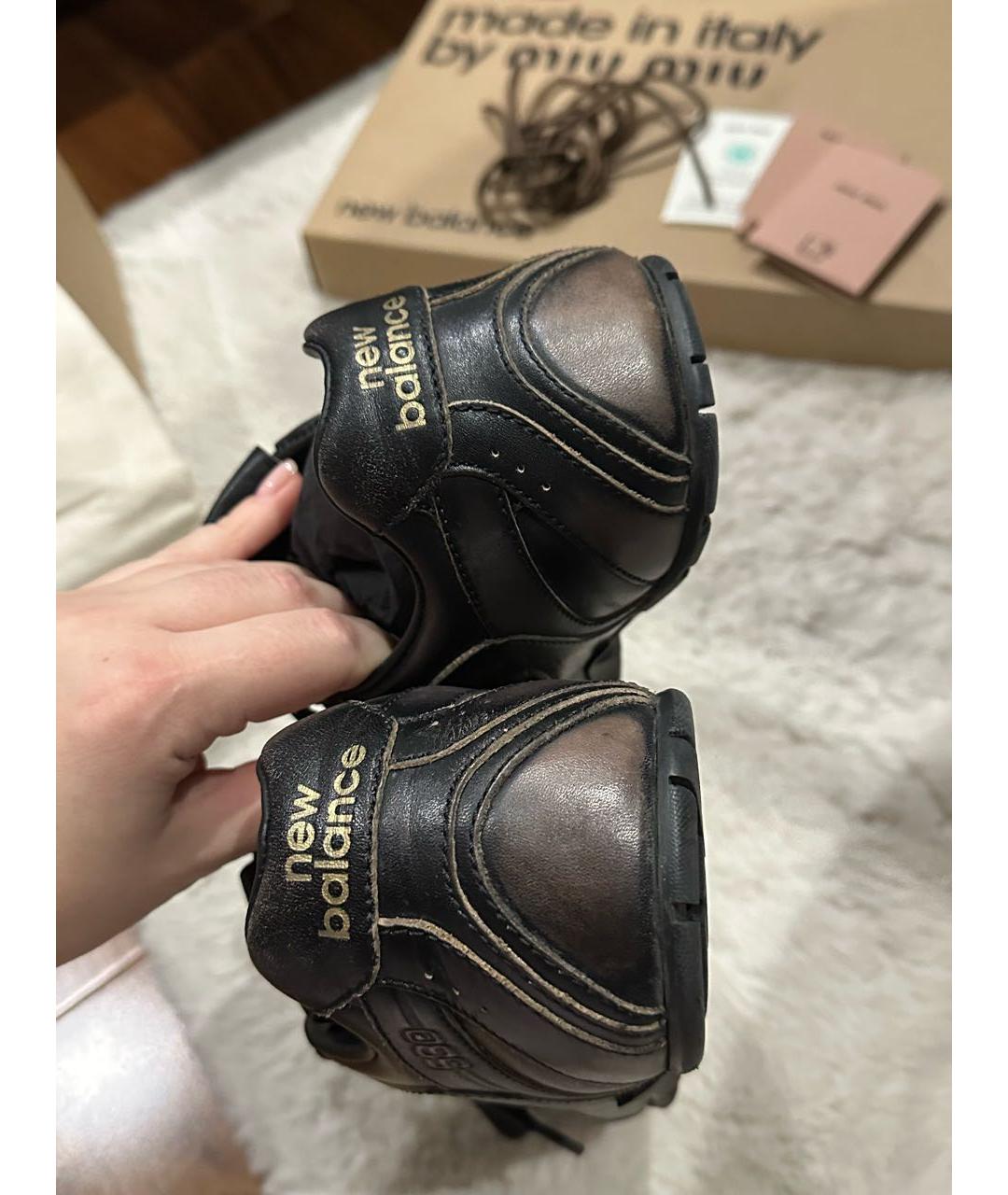 MIU MIU Коричневые кроссовки, фото 5