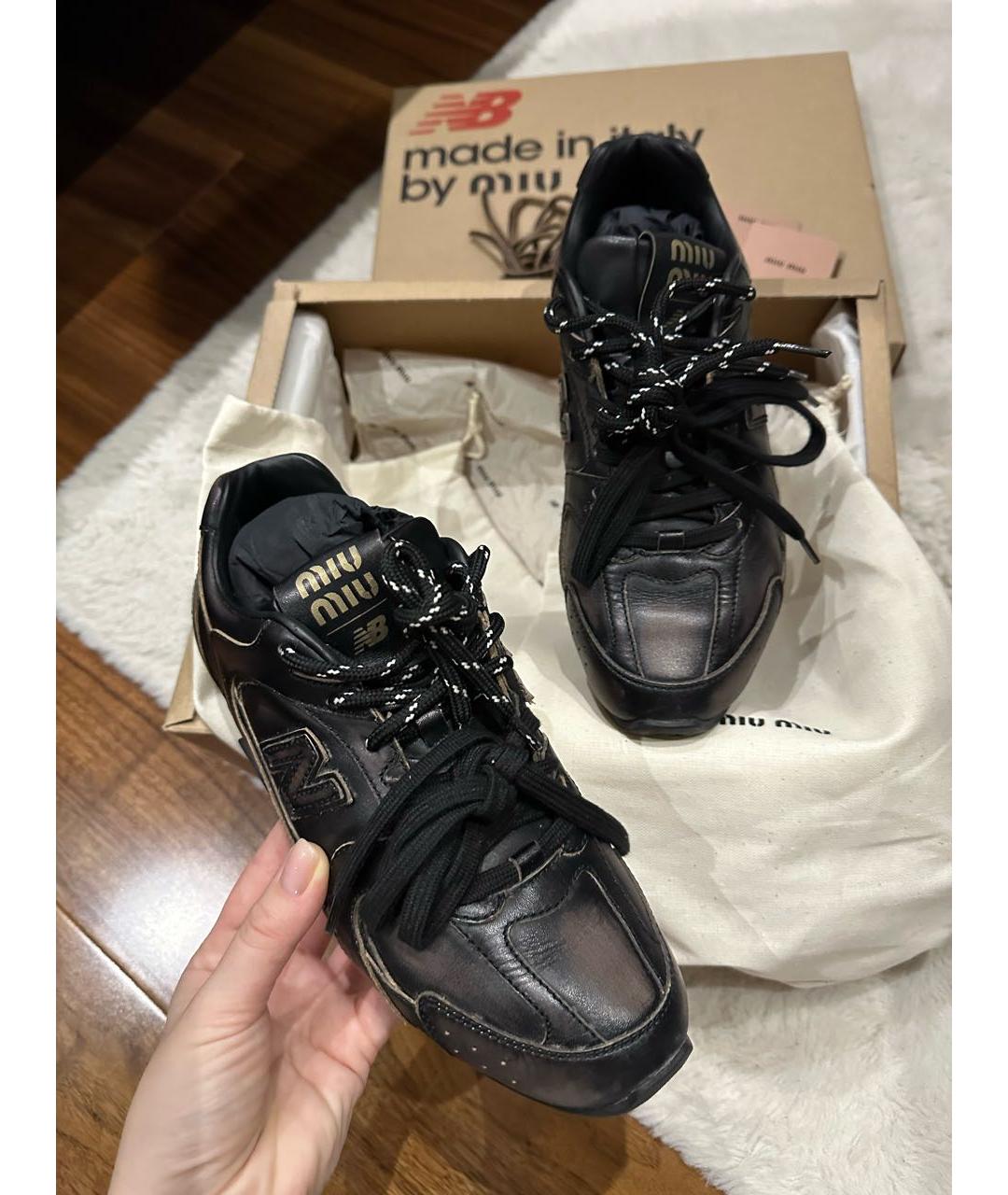 MIU MIU Коричневые кроссовки, фото 9