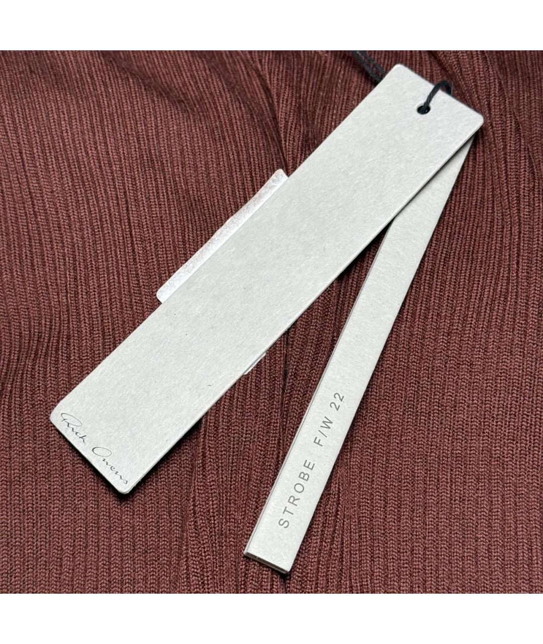 RICK OWENS Коричневые леггинсы и велосипедки, фото 5