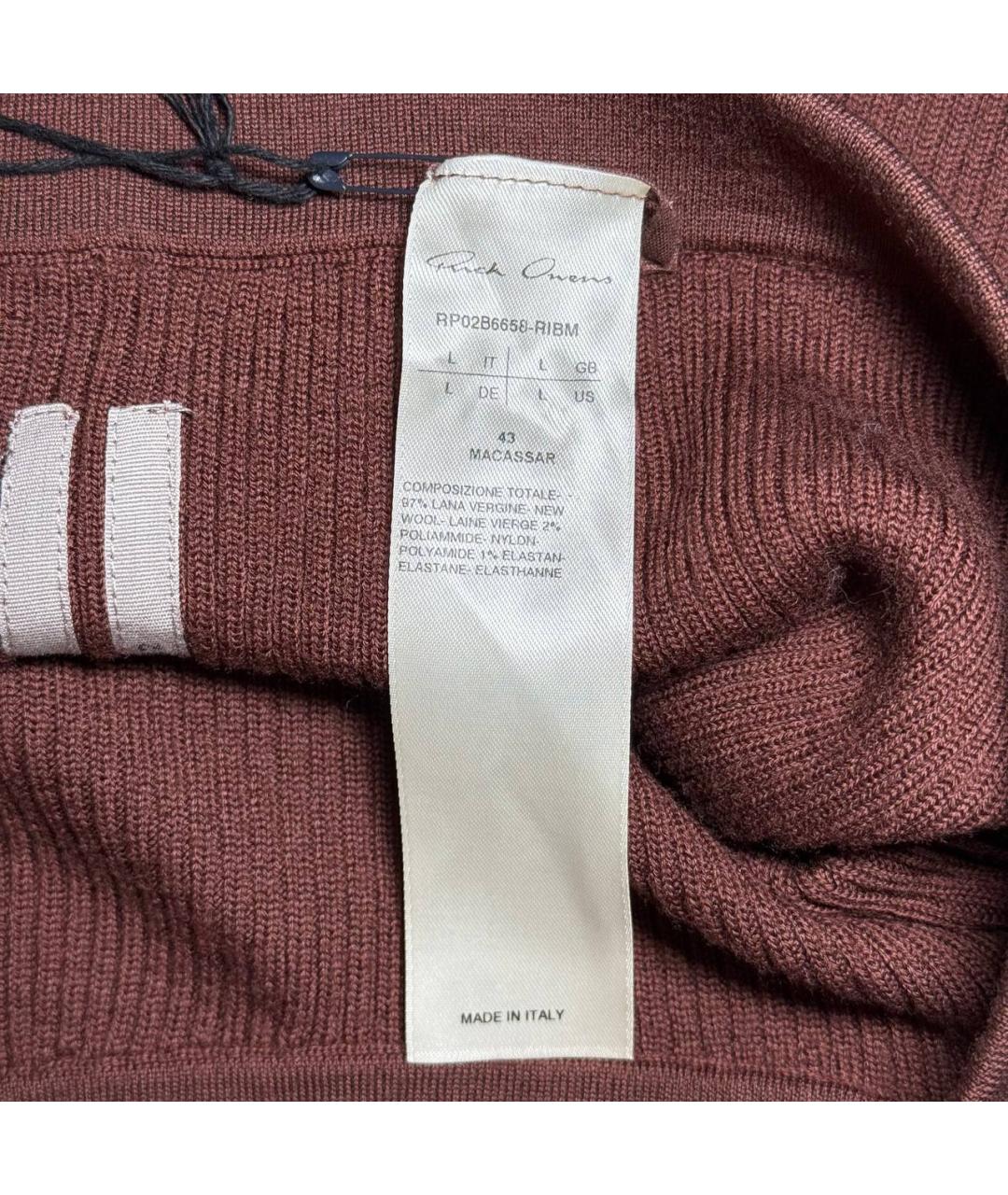 RICK OWENS Коричневые леггинсы и велосипедки, фото 9