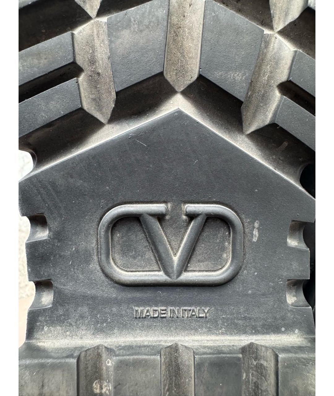 VALENTINO Черные кожаные лоферы, фото 6