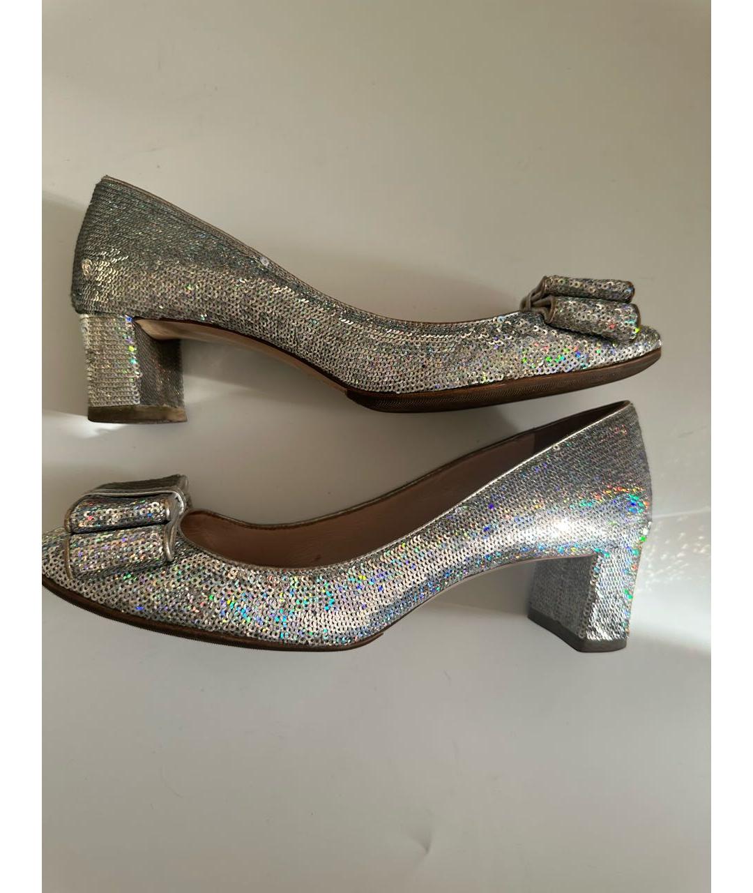 MIU MIU Серебряные туфли, фото 2