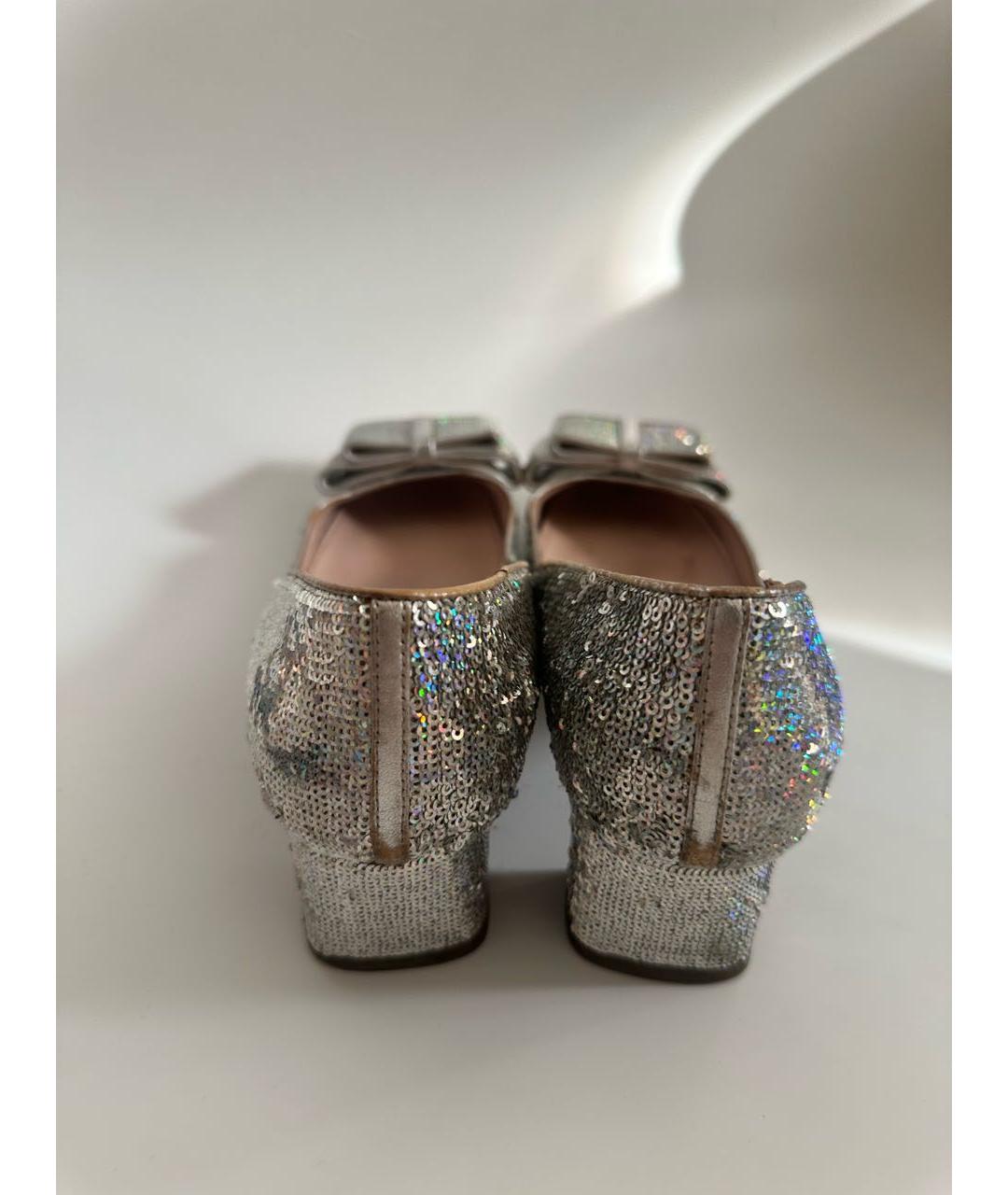 MIU MIU Серебряные туфли, фото 6