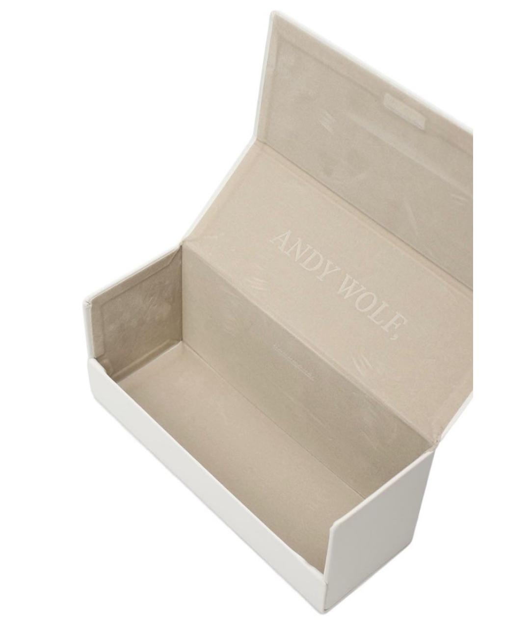 ANDY WOLF EYEWEAR Черные пластиковые солнцезащитные очки, фото 4