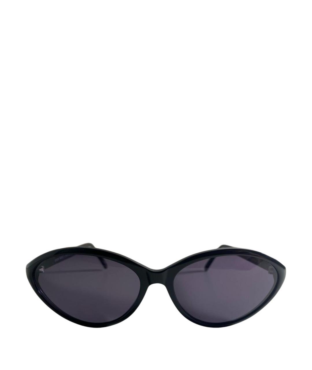 ANDY WOLF EYEWEAR Черные пластиковые солнцезащитные очки, фото 1