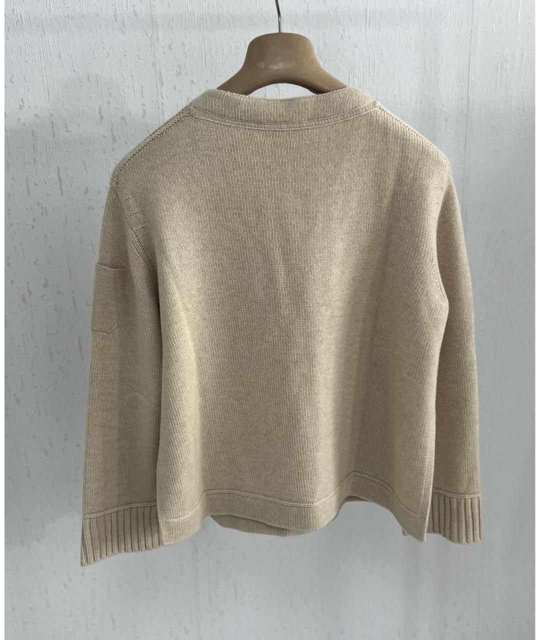LORO PIANA Бежевый кашемировый джемпер / свитер, фото 2