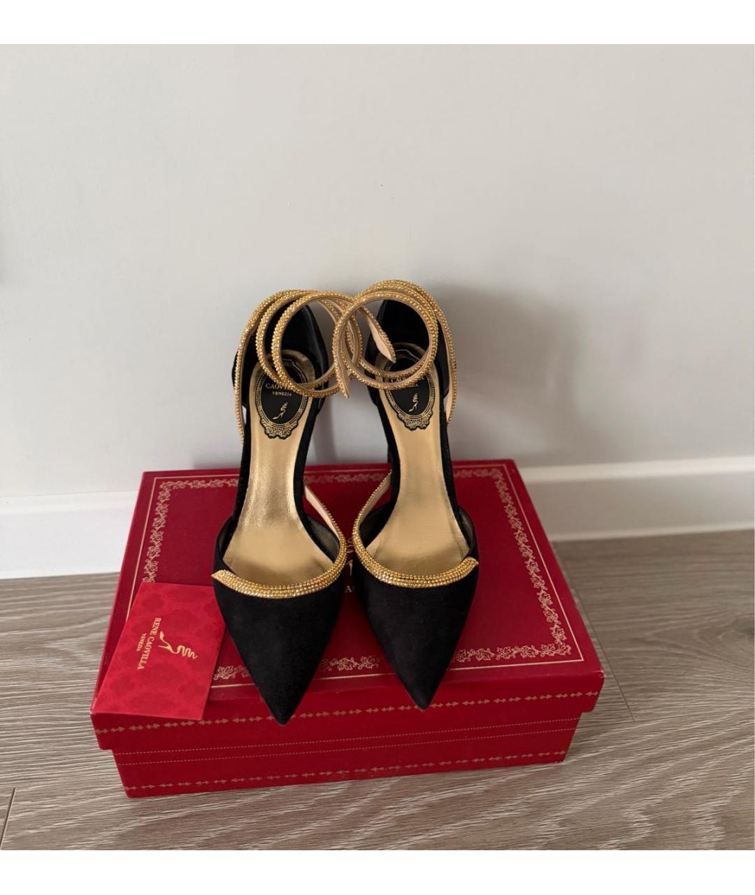 RENE CAOVILLA Черные замшевые туфли, фото 2