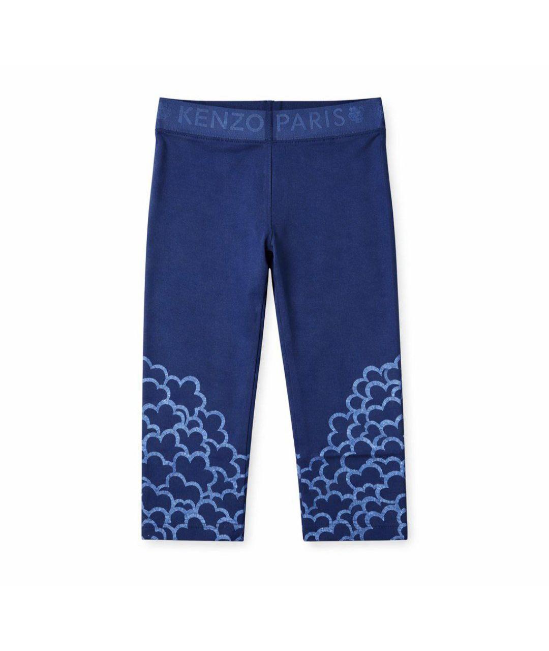 KENZO Синие хлопковые брюки и шорты, фото 3