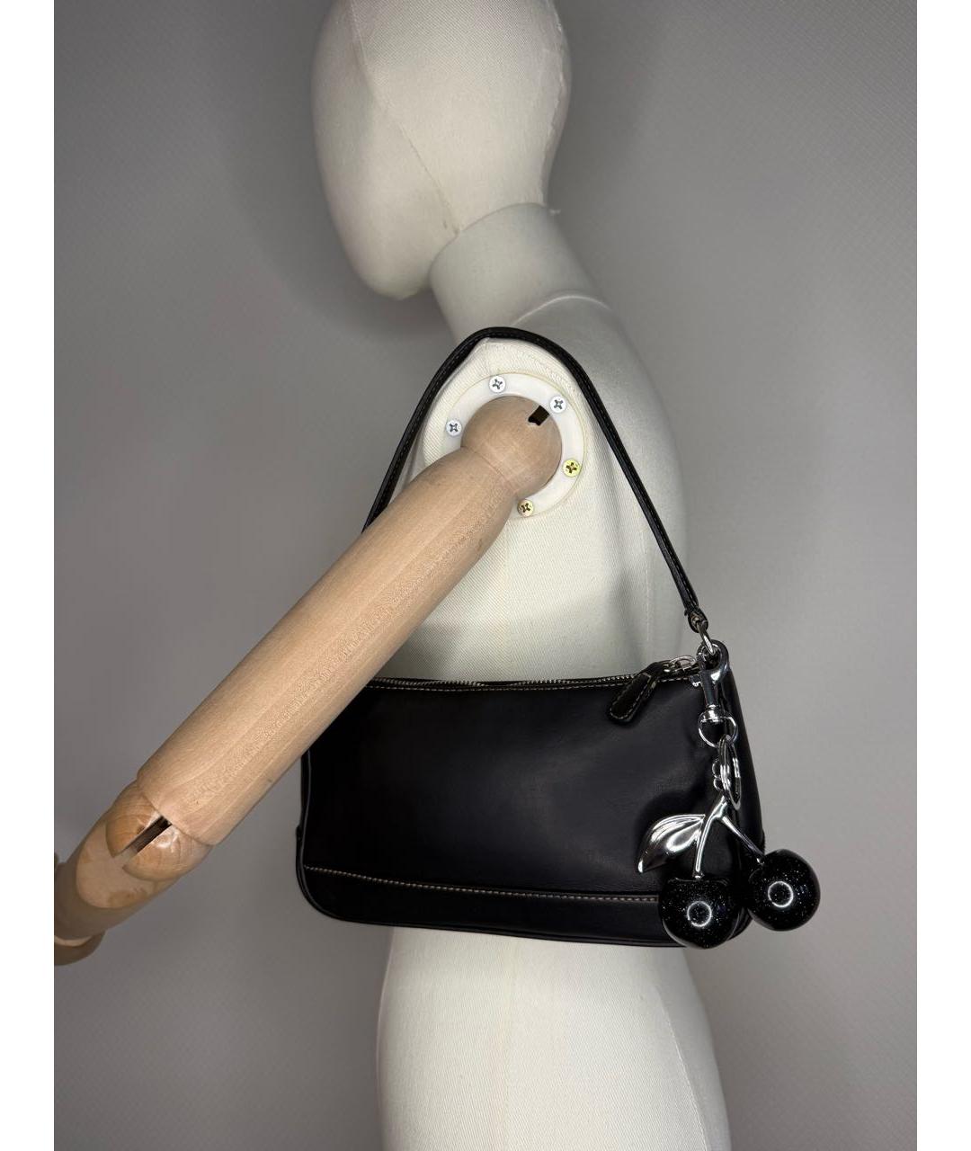 COACH Черная сумка с короткими ручками, фото 9