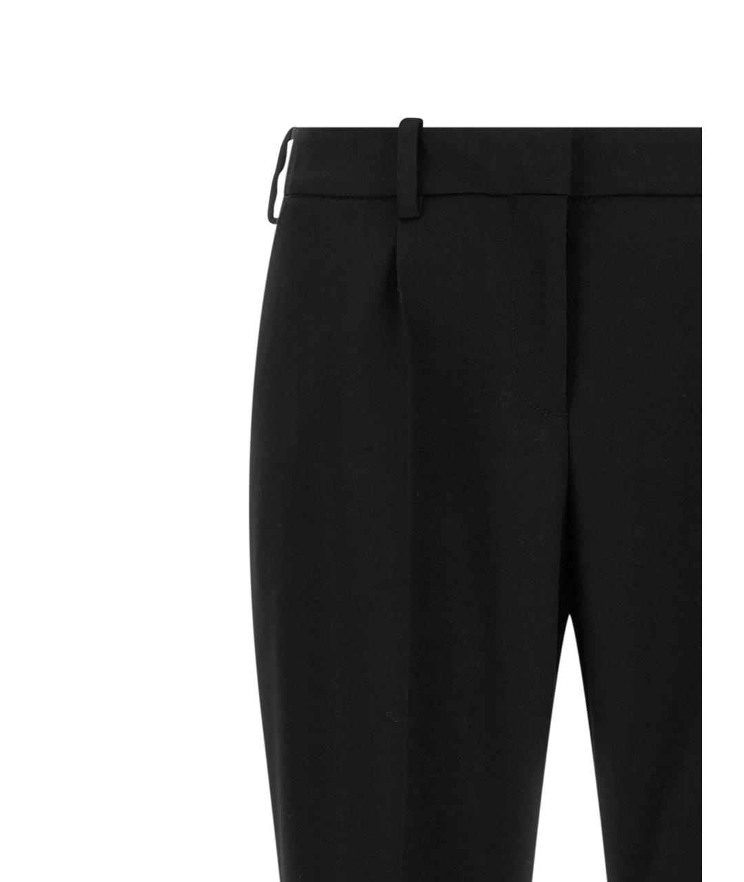 BALENCIAGA Черные шерстяные прямые брюки, фото 3