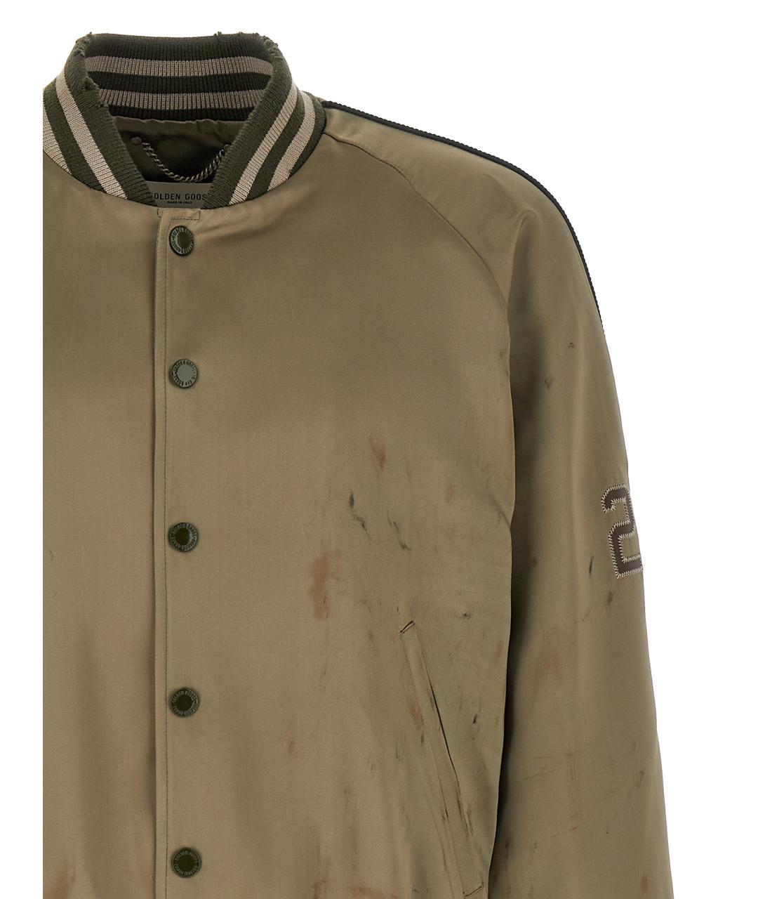 GOLDEN GOOSE DELUXE BRAND Зеленая ацетатная куртка, фото 3