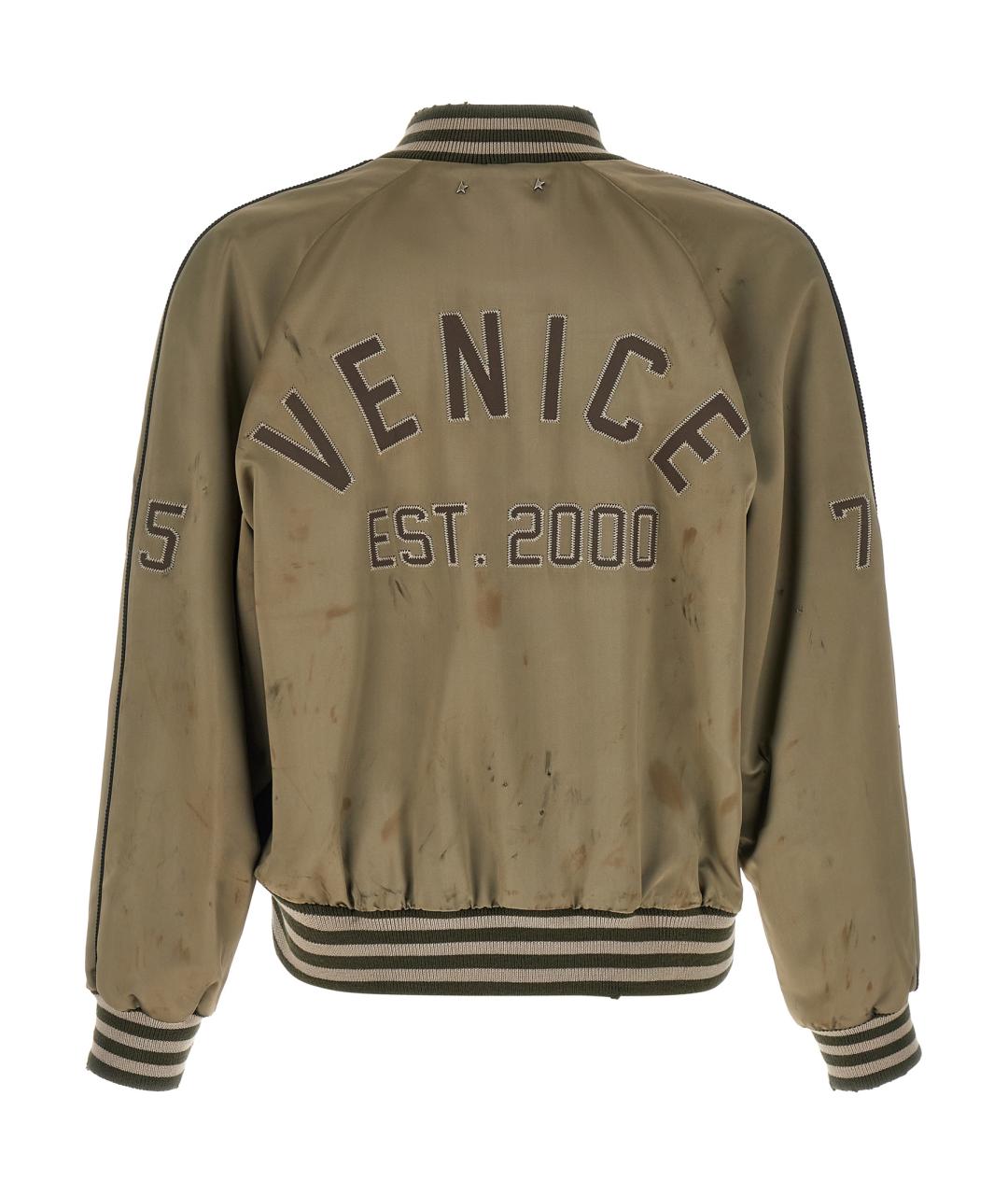 GOLDEN GOOSE DELUXE BRAND Зеленая ацетатная куртка, фото 2