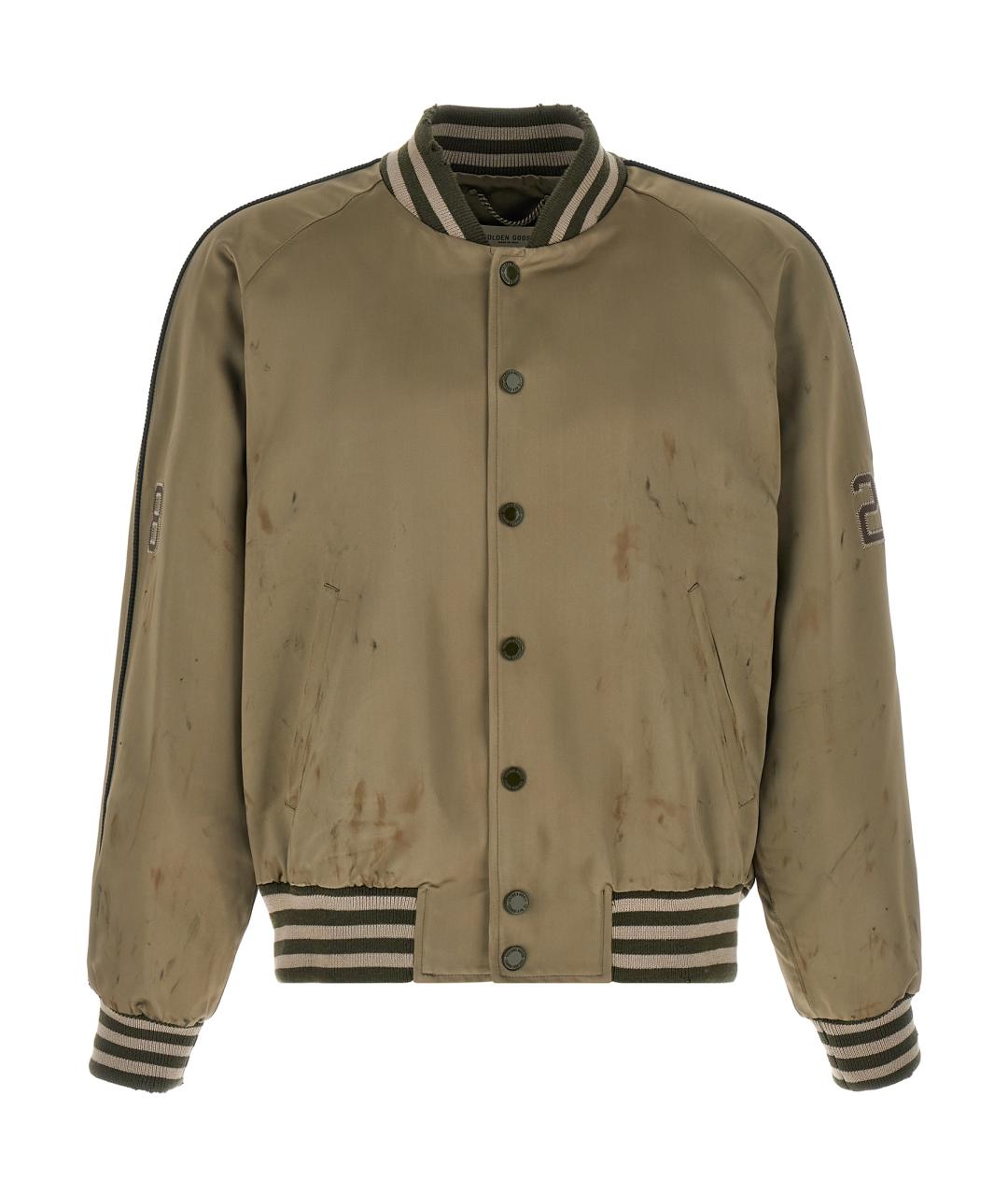 GOLDEN GOOSE DELUXE BRAND Зеленая ацетатная куртка, фото 1