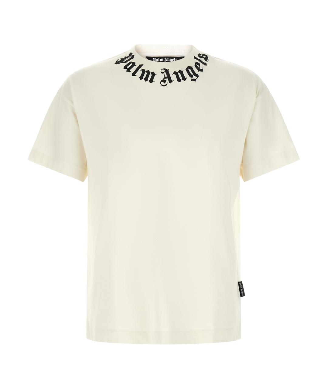 PALM ANGELS Белая хлопковая футболка, фото 1