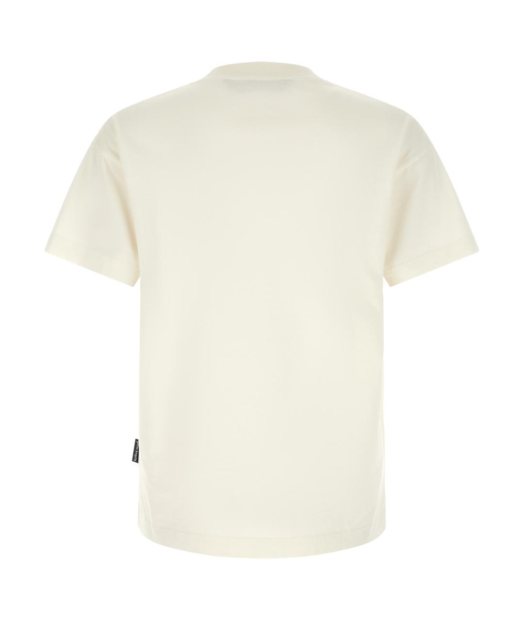 PALM ANGELS Белая хлопковая футболка, фото 2