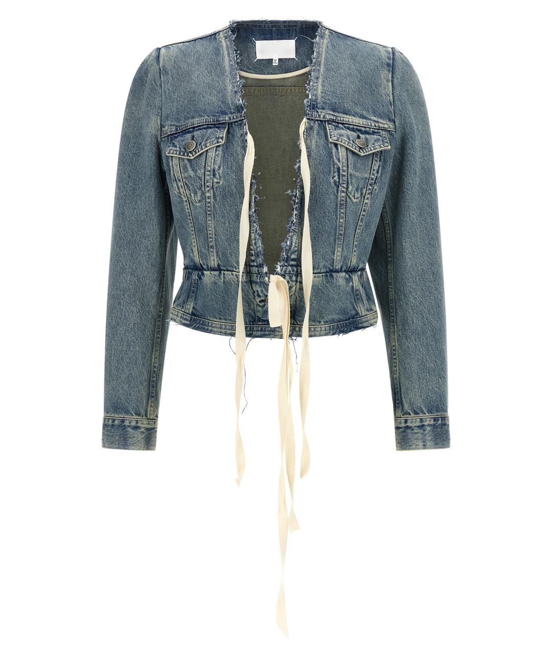 MAISON MARGIELA Голубая хлопковая куртка, фото 1