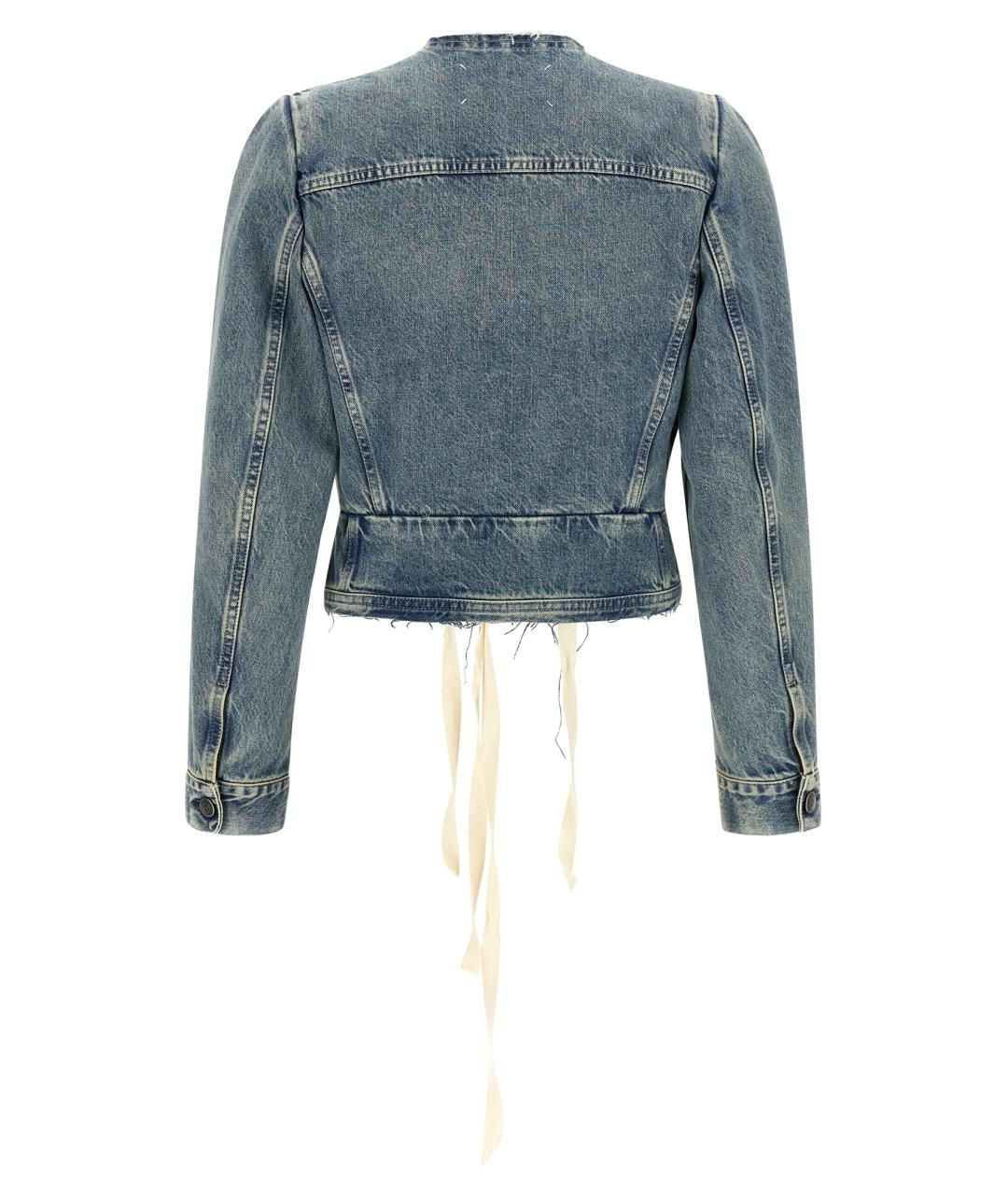 MAISON MARGIELA Голубая хлопковая куртка, фото 2