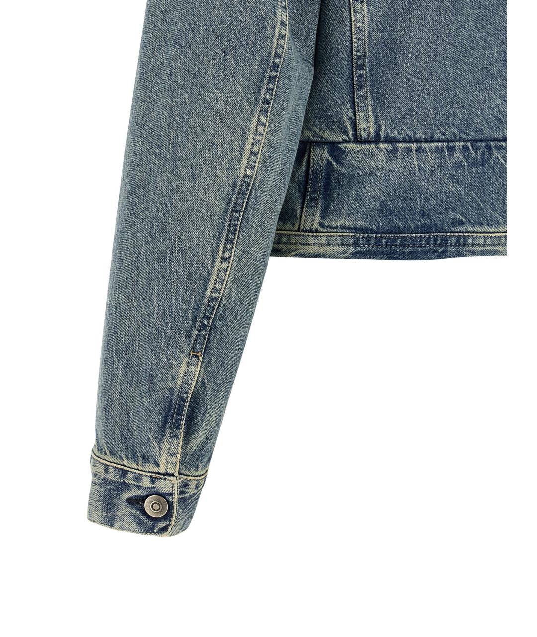 MAISON MARGIELA Голубая хлопковая куртка, фото 4