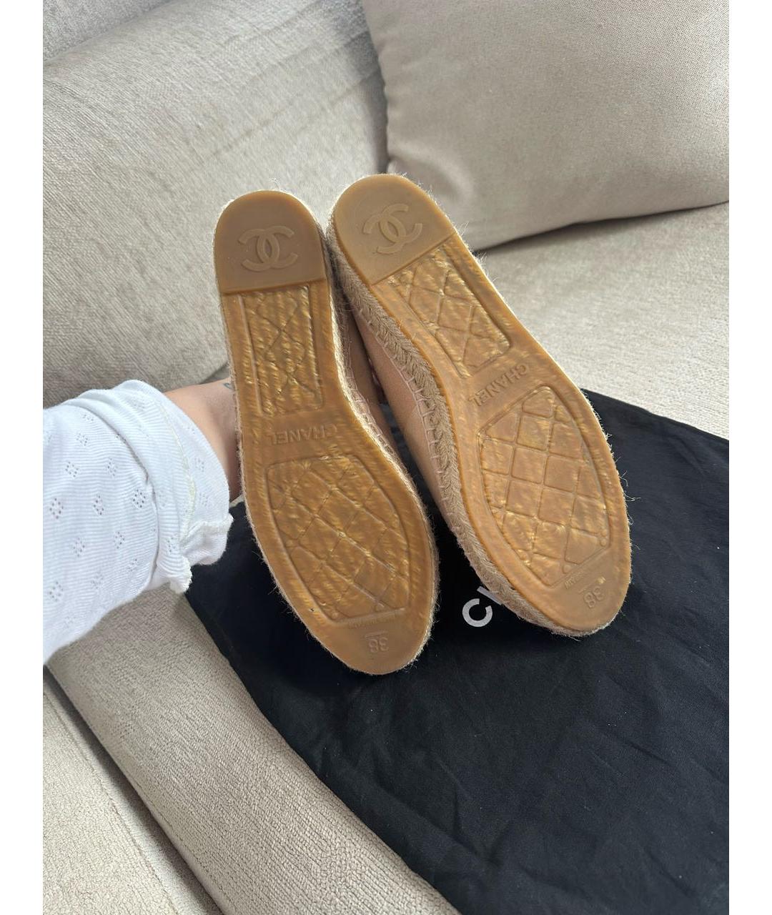 CHANEL Розовые эспадрильи, фото 5