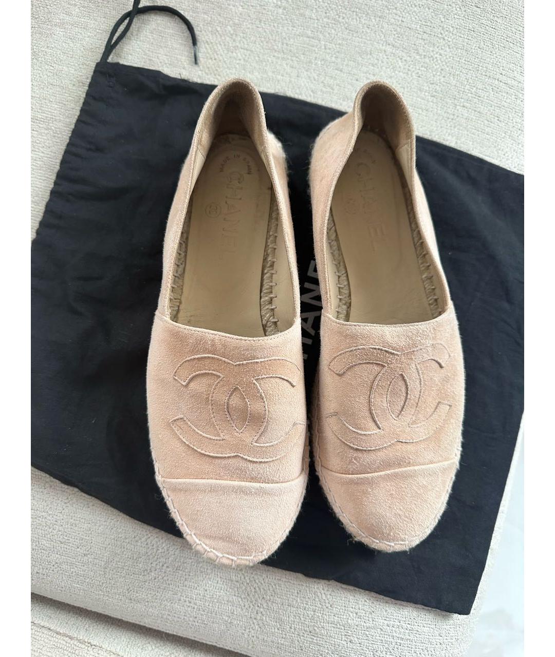 CHANEL Розовые эспадрильи, фото 3