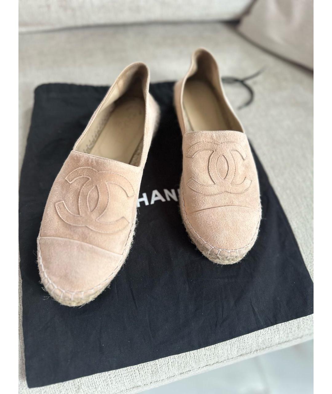 CHANEL Розовые эспадрильи, фото 2