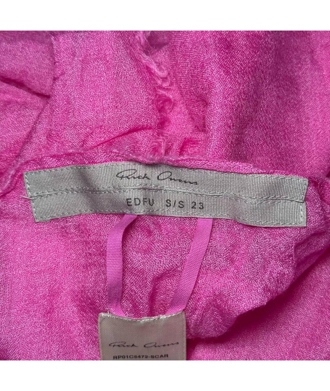 RICK OWENS Розовый платок, фото 5