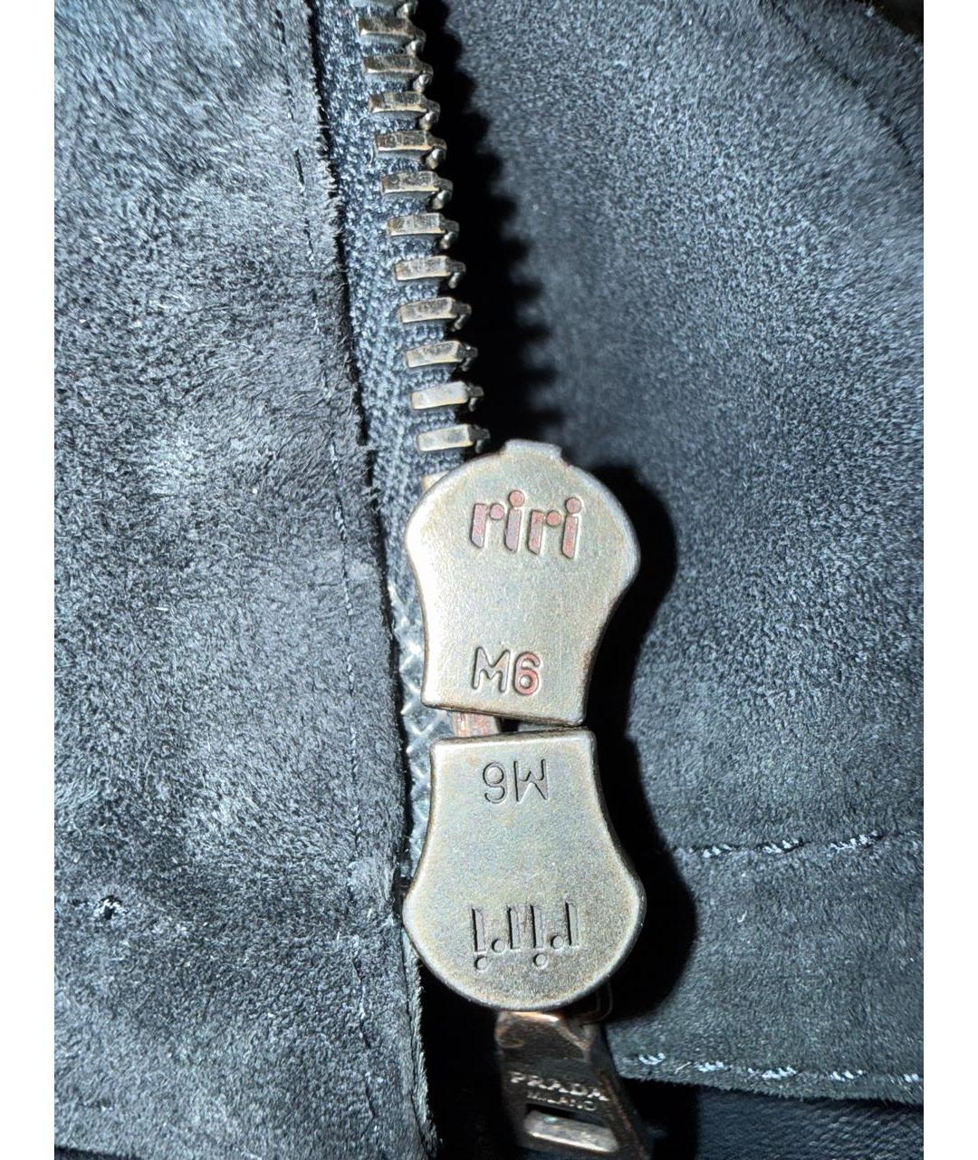 PRADA Темно-синяя замшевая куртка, фото 7