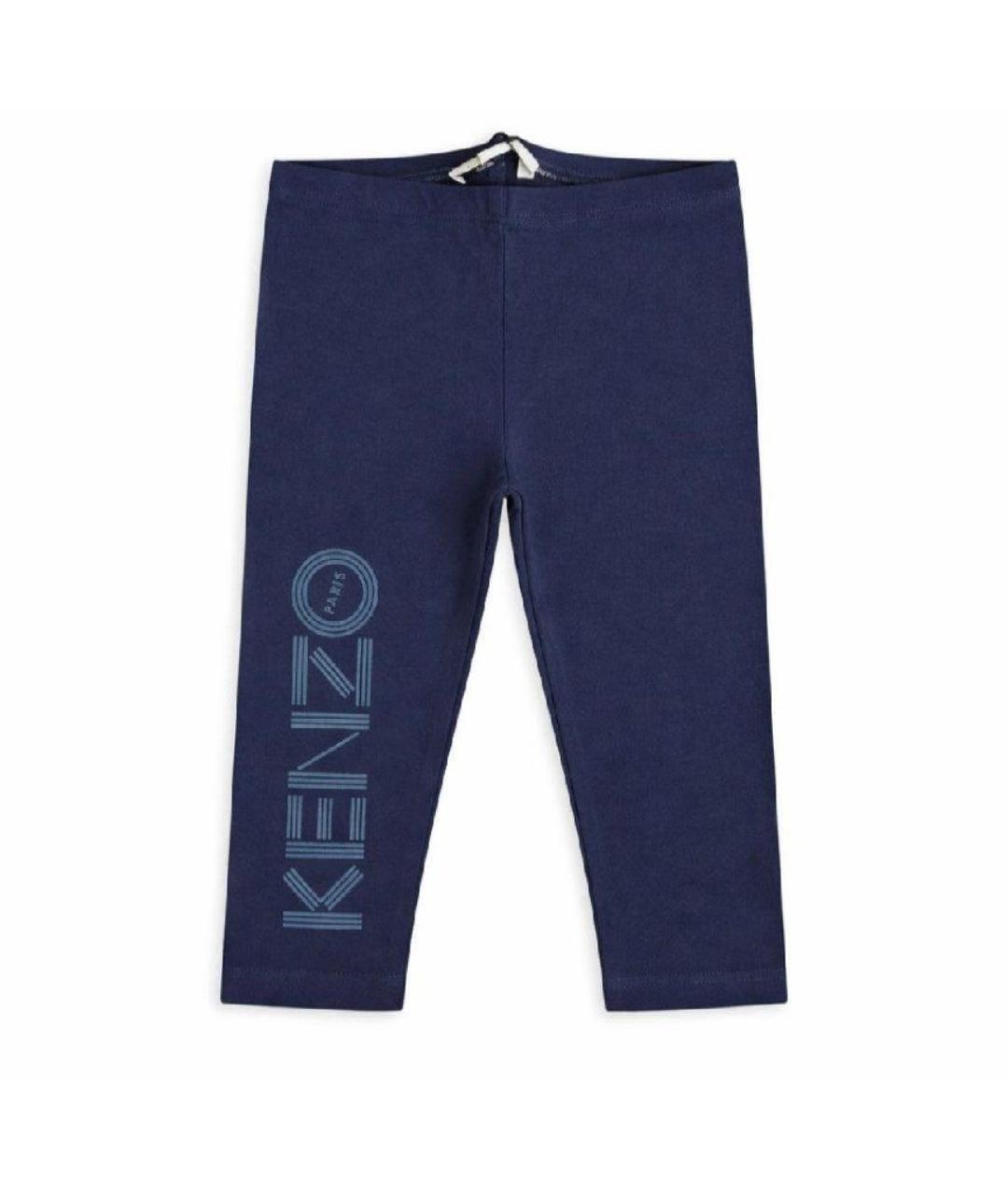 KENZO Синие хлопковые брюки и шорты, фото 2
