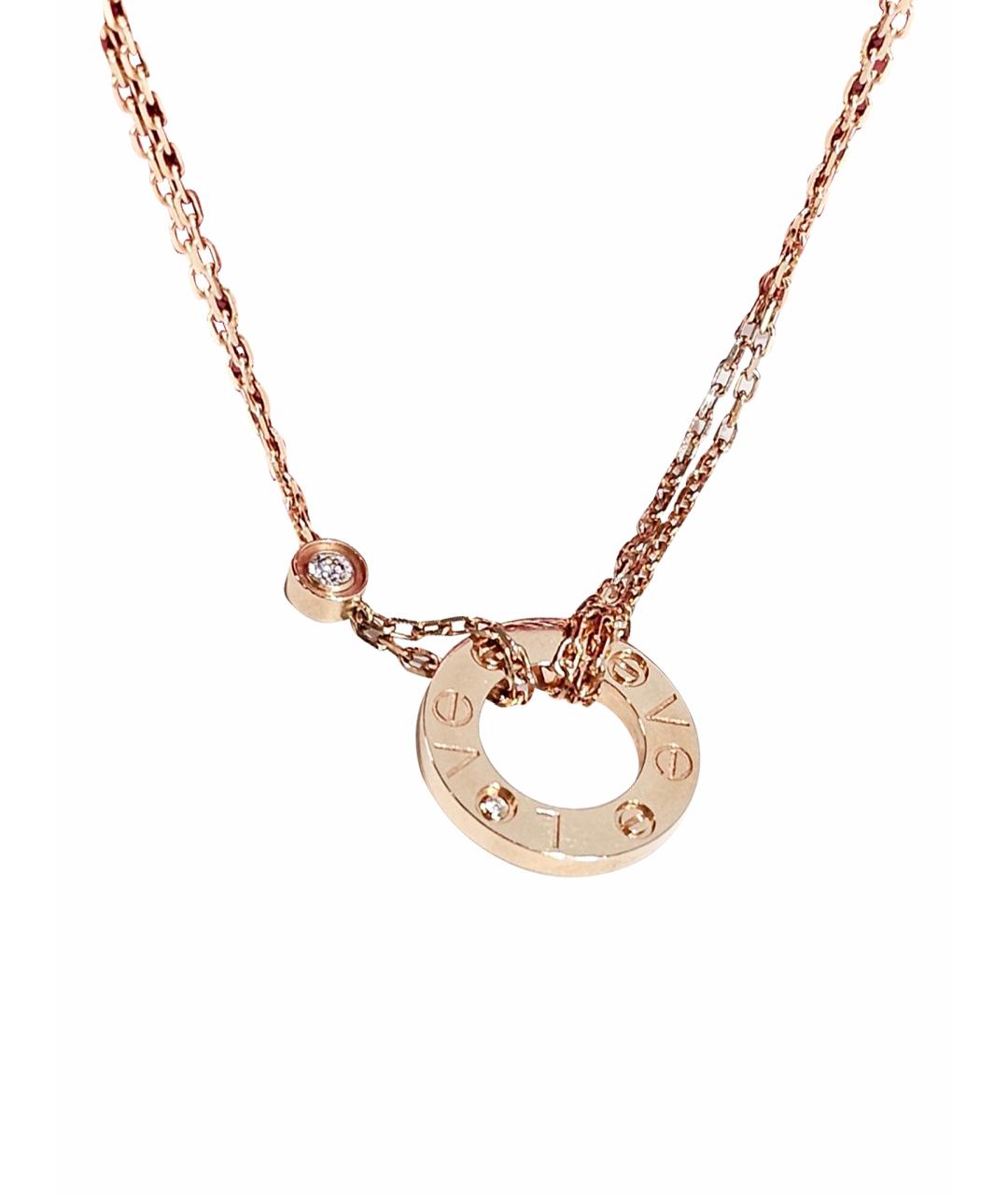 CARTIER Золотое колье из розового золота, фото 1