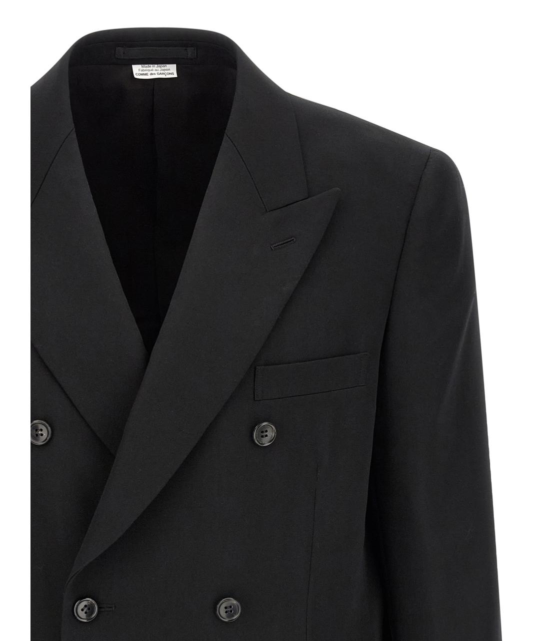 COMME DES GARÇONS HOMME PLUS Черный шерстяной пиджак, фото 3