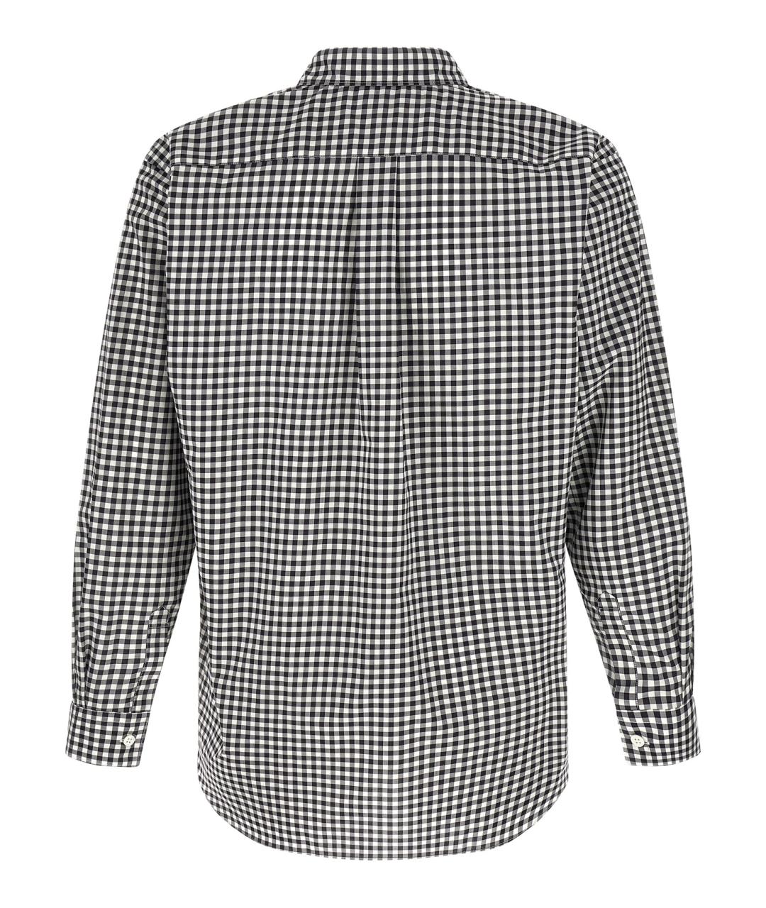 COMME DES GARÇONS SHIRT Черная хлопковая кэжуал рубашка, фото 2