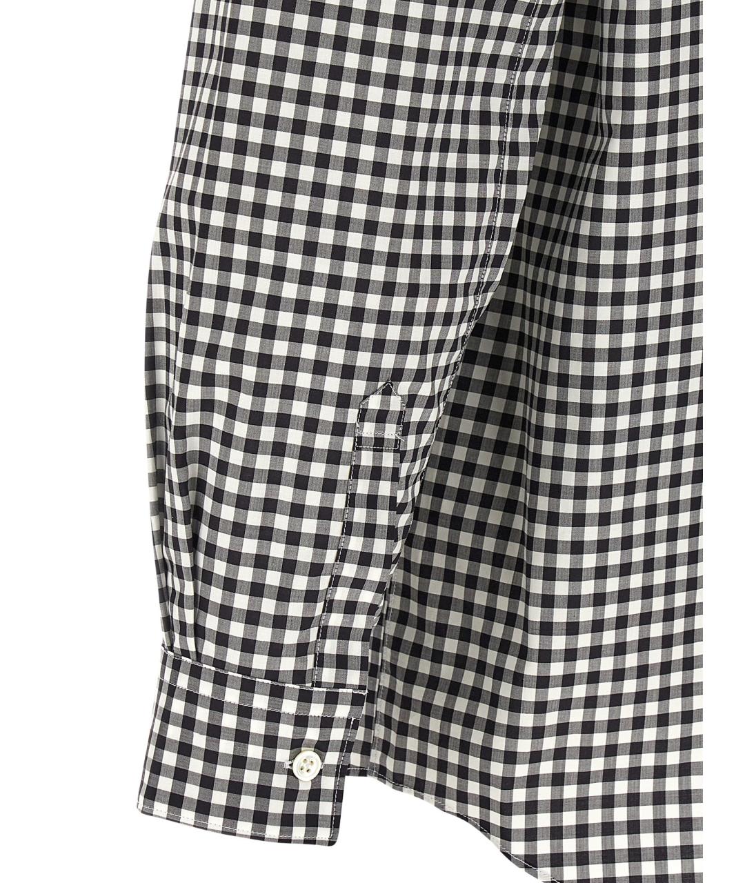 COMME DES GARÇONS SHIRT Черная хлопковая кэжуал рубашка, фото 4